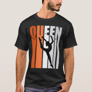 Meisjes Oranje Ritmische Gymnastiek Koningin Prins T-shirt