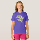 Meisjes Organic T-shirt: Lily van de Valley T-shirt (Voorkant volledig)