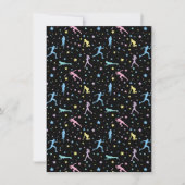 Meisjes over land, trackveld, marathonloper feestdagenkaart (Voorkant)