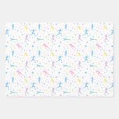 Meisjes over land, trackveld, marathonloper inpakpapier vel (Voorkant 3)