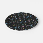 Meisjes over land, trackveld, marathonloper papieren bordje (Gekanteld)