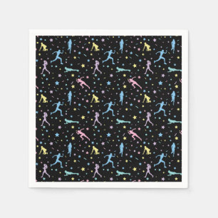 Meisjes over land, trackveld, marathonloper servet