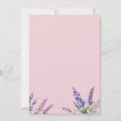 Meisjes Paard 9e Verjaardag Paarse Bloemen Zadel O Kaart (Achterkant)