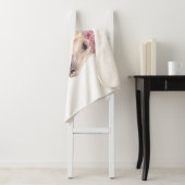 Meisjes Paard Pastel Sherpa Deken (In situ)