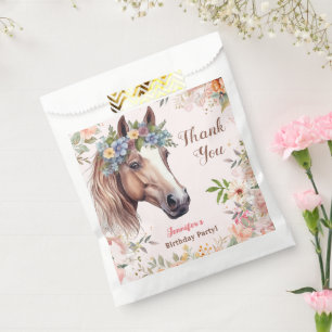 Meisjes Paard Verjaardagsfeestje Bedankzakje