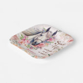 Meisjes Paard Verjaardagsfeestje Papier Borden Papieren Bordje (Gebogen)