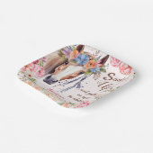 Meisjes Paard Verjaardagsfeestje Papier Borden Papieren Bordje (Gebogen)