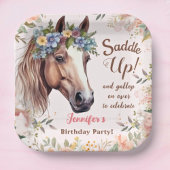 Meisjes Paard Verjaardagsfeestje Papier Borden Papieren Bordje