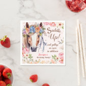 Meisjes Paard Verjaardagsfeestje Papier Servet (Insitu)