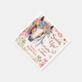 Meisjes Paard Verjaardagsfeestje Papier Servet (Hoek)