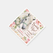 Meisjes Paard Verjaardagsfeestje Papier Servet (Hoek)