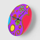 Meisjes Paars rood kleurrijk Ronde Klok (Hoek)