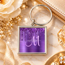 Meisjes Paars uitstrijken Glitter Brush Metal Mono