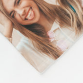 Meisjes paarse 16 foto beste vriend moderne eenvou fleece deken (Hoek)