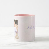 Meisjes Paarse Bloemige Paard Mok (Midden)