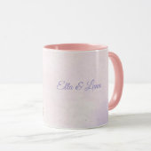 Meisjes Paarse Bloemige Paard Mok (Voorkant rechts)