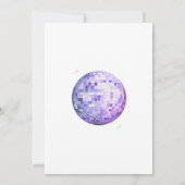 Meisjes Paarse disco in mijn dubbelcijferige verja Kaart (Achterkant)