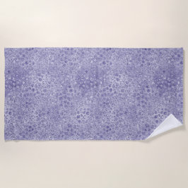 Meisjes Paarse Glitter Glitz Leopard print Strandlaken