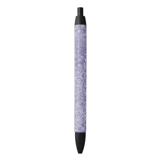 Meisjes Paarse Glitter Glitz Leopard print Zwarte Inkt Pen (Voorkant Verticaal)