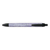 Meisjes Paarse Glitter Glitz Leopard print Zwarte Inkt Pen (Achterkant)