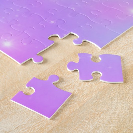 Meisjes Paarse gradiënt Notitieboek Legpuzzel (Zijkant)