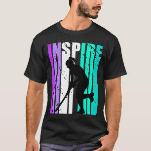 Meisjes Paarse Inspiratie Hockey Verjaardag Motive T-shirt