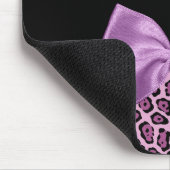 Meisjes Paarse Jaguar printplaat met naam Muismat (Hoek)