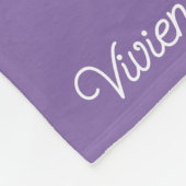 Meisjes Paarse Persoonlijke Script Naam Fleece Deken (Hoek)