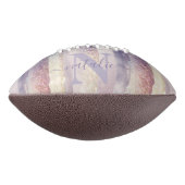 Meisjes paarse roze glitter sparkle initiaal name american football (Gedraaid 90)
