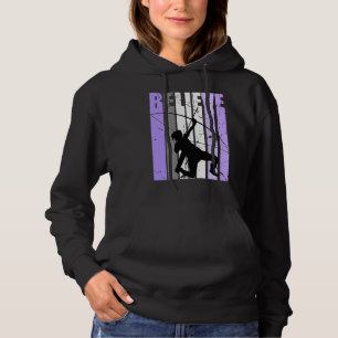 Meisjes Paarse Vervallen Geloof Boogschieten Meisj Hoodie