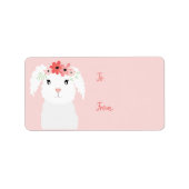 Meisjes paashoes met bloemen etiket (Voorkant)