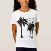 Meisjes Palm Tree Beach Lover Tropisch T-shirt (Voorkant)
