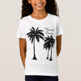 Meisjes Palm Tree Beach Lover Tropisch T-shirt
