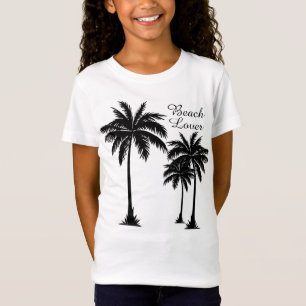Meisjes palmboom t-shirt
