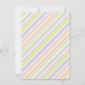 Meisjes pannenkoeken pyjama verjaardagsfeestje kaart (Achterkant)