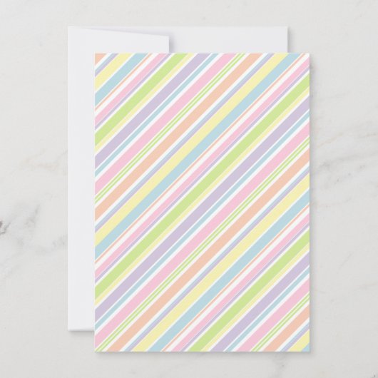 Meisjes pannenkoeken pyjama verjaardagsfeestje kaart (Achterkant)