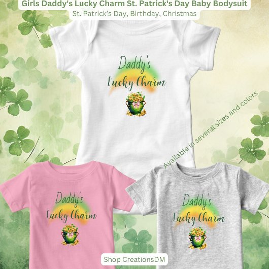 Meisjes Papa's Lucky Charm St. Patrick's Day Romper