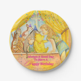 Meisjes Party Borden Papieren Bordje