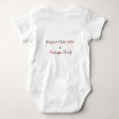 Meisjes Pasen Charm: Chic Bunny T-shirt (Achterkant)