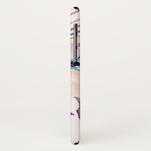 Meisjes, , pasteelwaterkleurbloemen Case-Mate iPhone case (Achterkant/links)