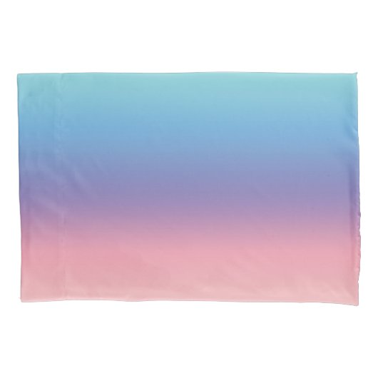 Meisjes Pastel Blauw Paarse Roze Minimalist Kussensloop (Voorkant-Links)