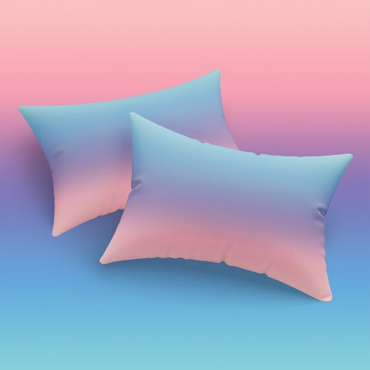 Meisjes Pastel Blauw Paarse Roze Minimalist Kussensloop