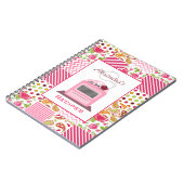 Meisjes patchwork en Retro stoppen met het ontvang Notitieboek (Linkerzijde)