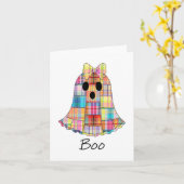 Meisjes Patchwork Spook Kleurrijke Halloween Madra Kaart (Gele Bloem)