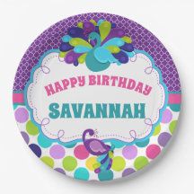 Meisjes Peacock Gelukkig Verjaardagsfeest Geperson