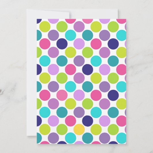 Meisjes Peacock Verjaardagsfeestuitnodiging Kaart (Achterkant)