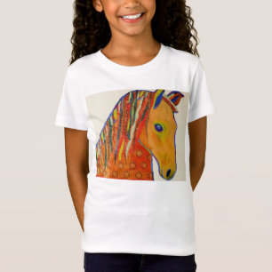 Meisjes Pet Sleeve T-Shirt met helder ontwerp voor