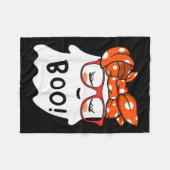 Meisjes Peuter Happy Halloween Ghost Met Bandana S Fleece Deken (Voorkant (Horizontaal))