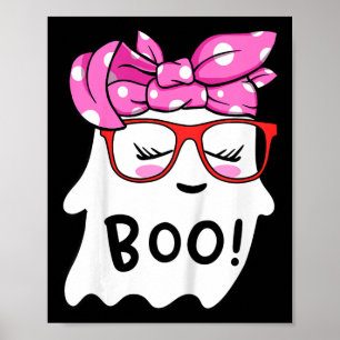 Meisjes Peuter Happy Halloween Ghost Met Bandana S Poster