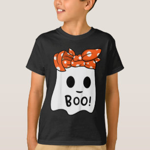 Meisjes Peuter Happy Halloween Ghost Met Bandana S T-shirt